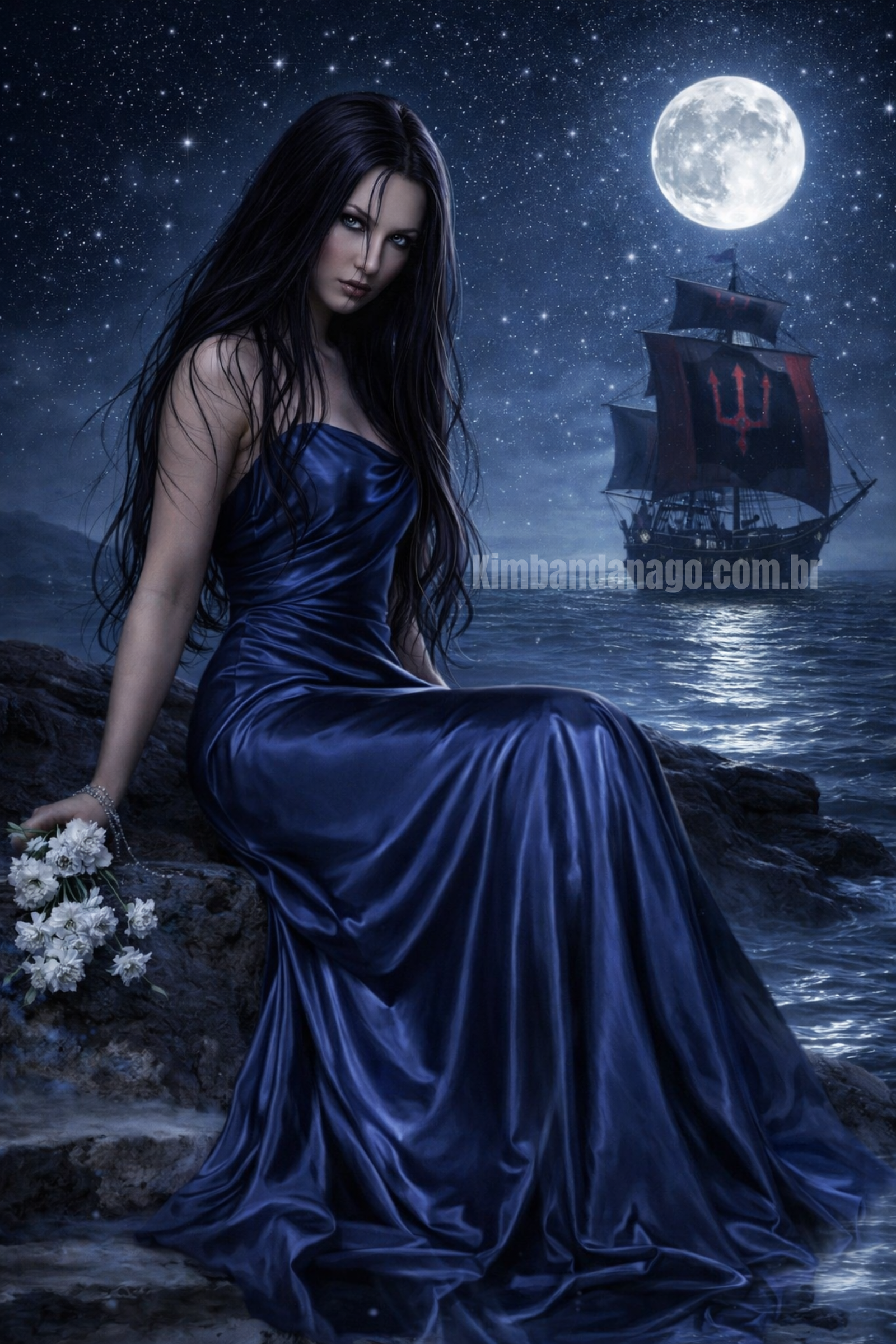 Oferenda para Pomba Gira da Praia